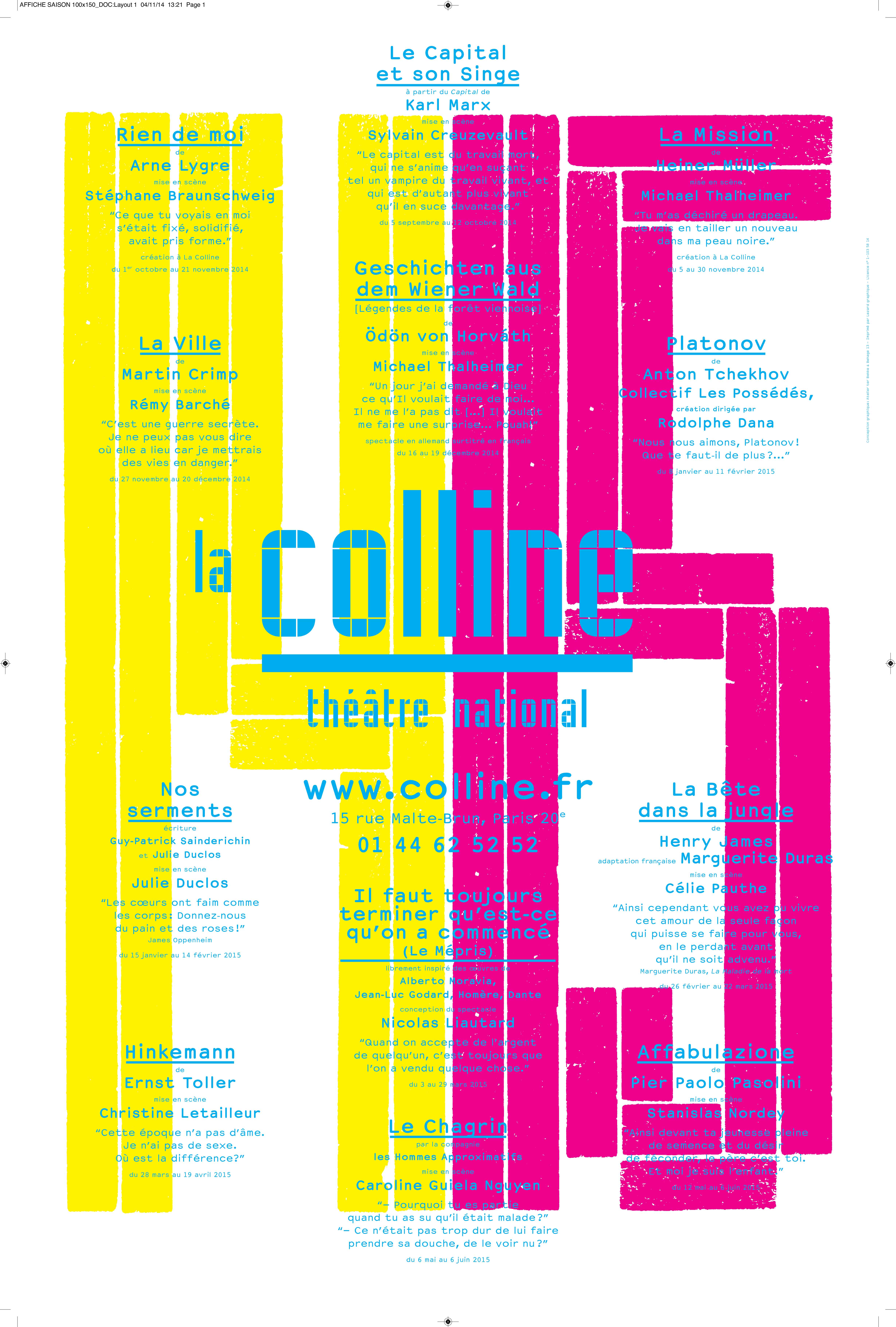 Affiche saison 14-15