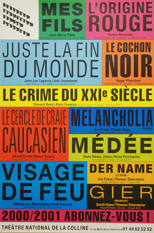Affiche saison 00-01