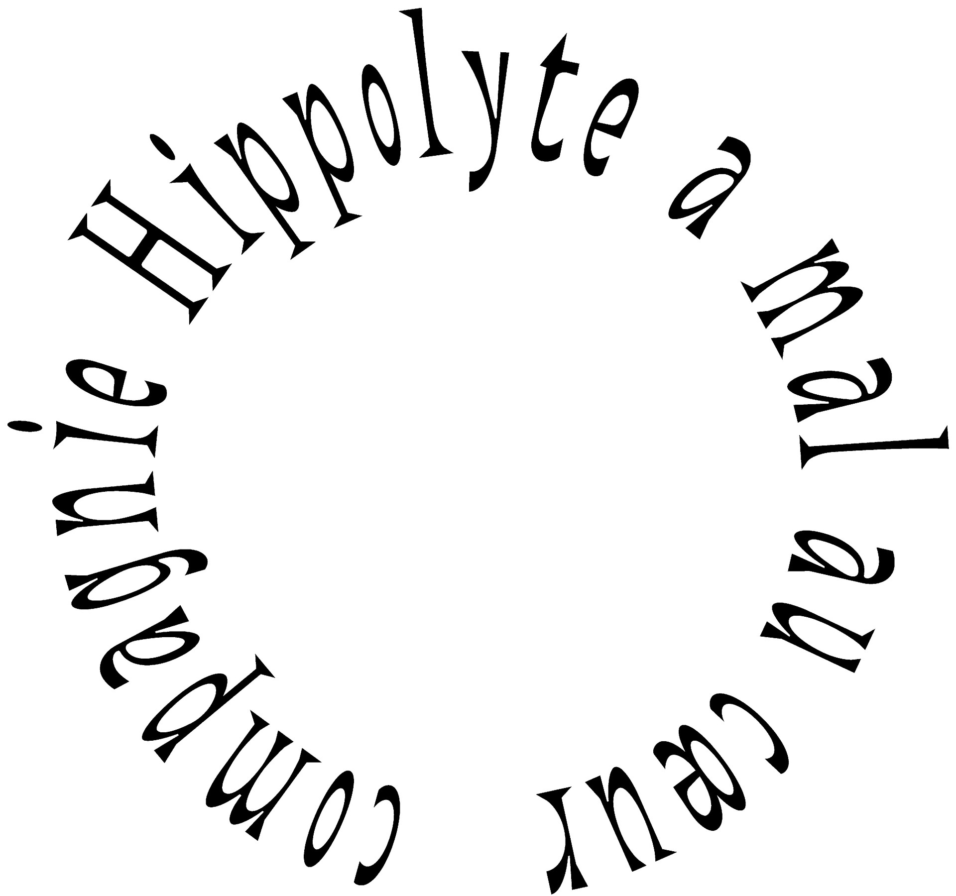 Hippolyte a mal au coeur