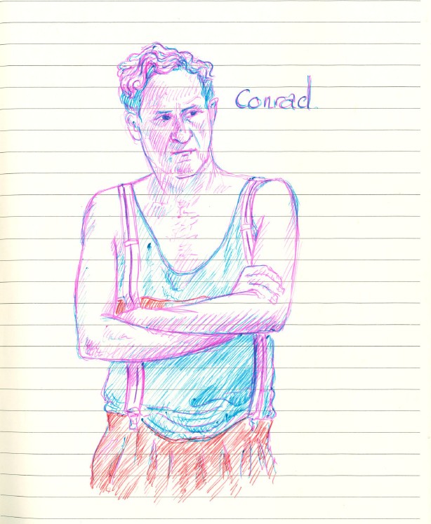 Dessin de répétitions par Anton Feuillette, régisseur général