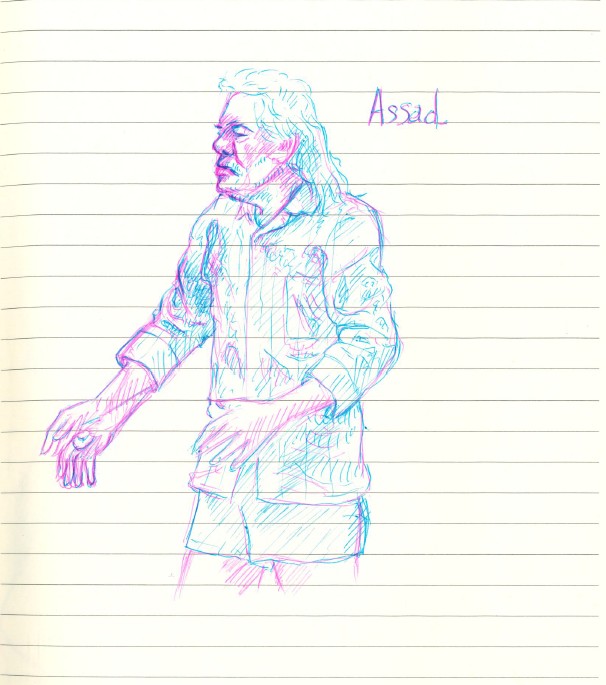 Dessin de répétitions par Anton Feuillette, régisseur général