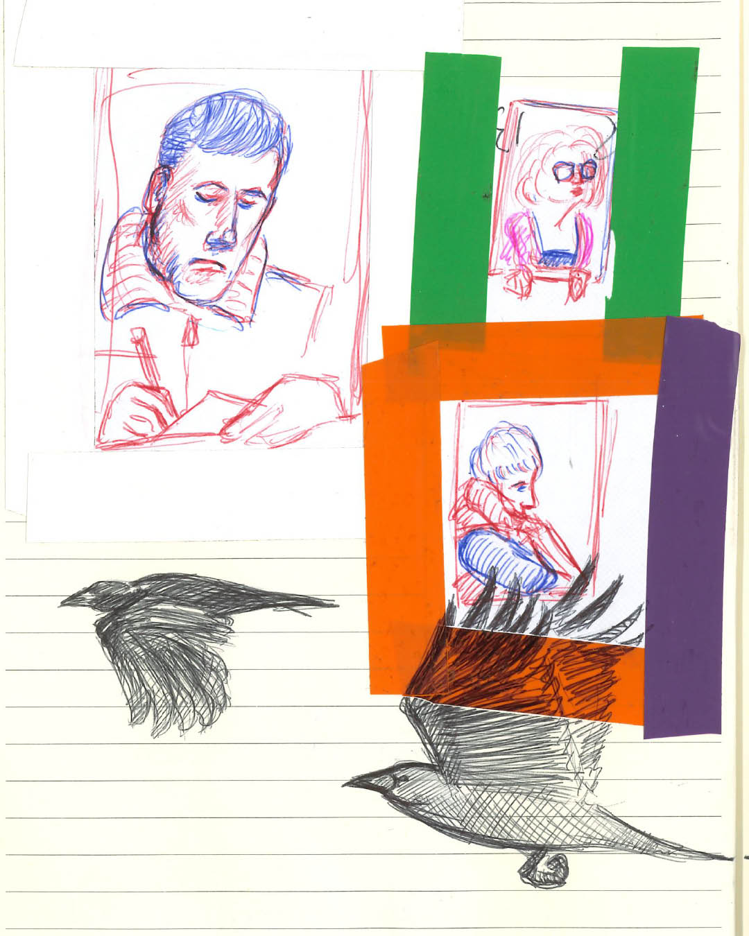 Dessin de répétitions par Anton Feuillette, régisseur général