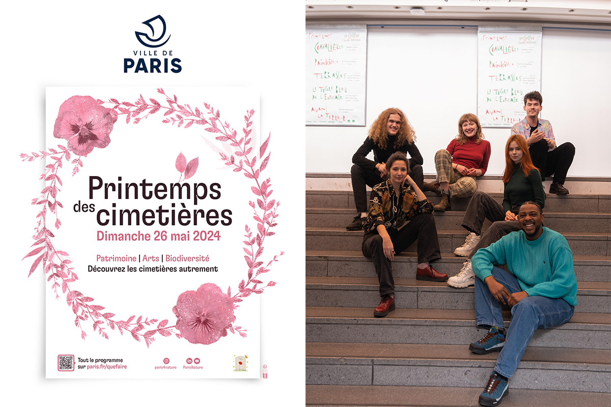 affiche du printemps des cimetières 2024